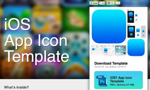 IOS7 AppIcon Template