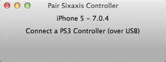 Pair Sixaxis Controller