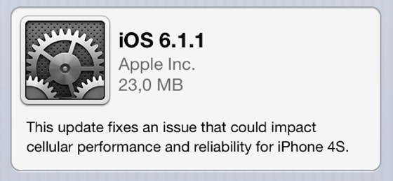 IOS6 1 1 iPhone4S release