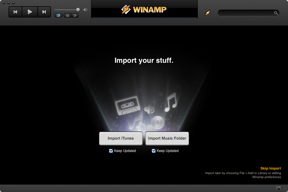 Winamp for Mac Beta 02
