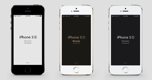 IPhone5S iPhone5C Mockup PSD 02