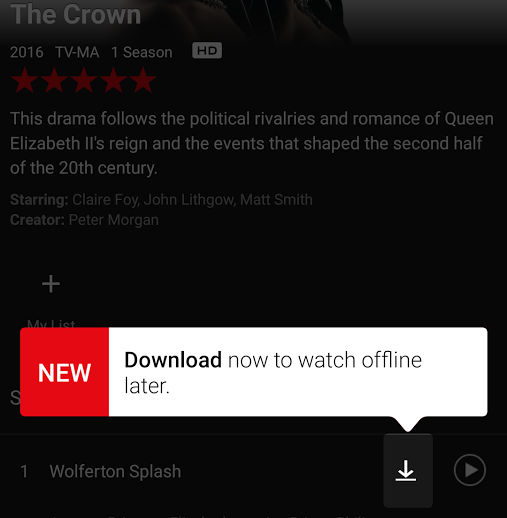 Netflix offline