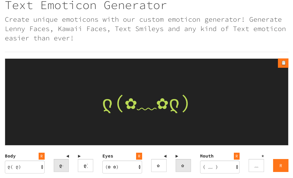 Kaomoji Generator