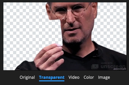 動画やgifアニメの背景を自動で消してくれるwebサービス Unscreen Ipod Love