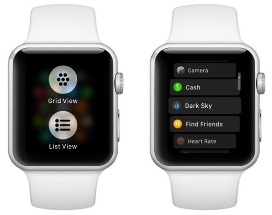 Watchos4 change app view