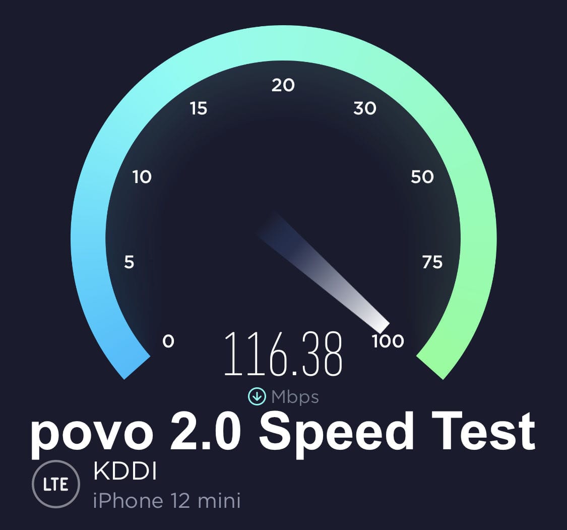 Povo2 0 speedtest 16