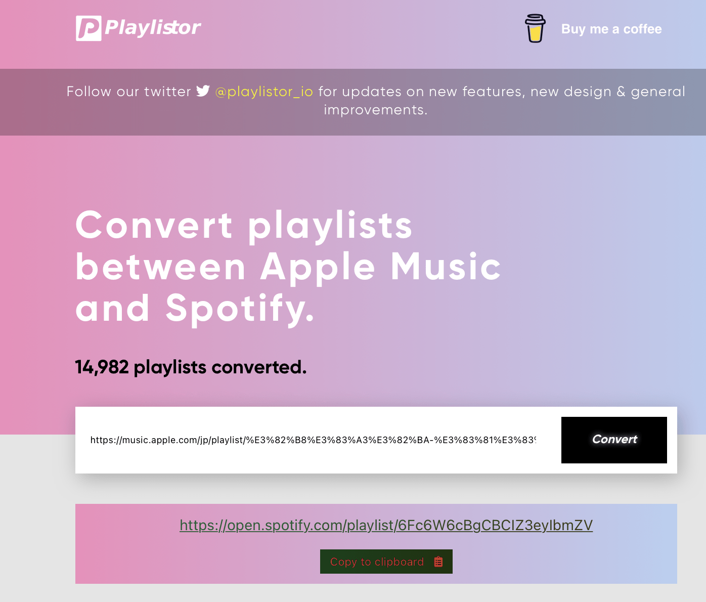 AppleMusicPlaylist to Spotify Convert 01