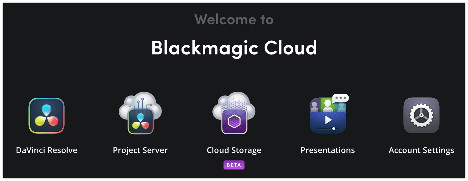 Davinci Blackmagic cloud project 7