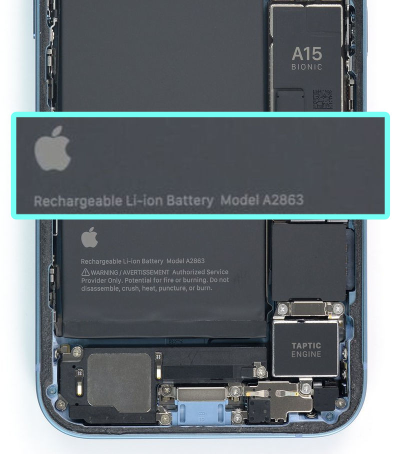 A2864battery iphone14
