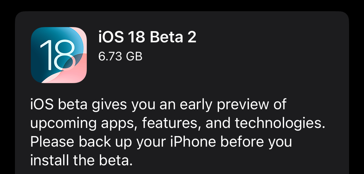 IOS18 beta2 1