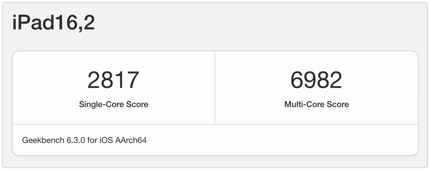 iPadmini7_A17pro_Geekbench-2.png IPadmini7 A17pro Geekbench 2