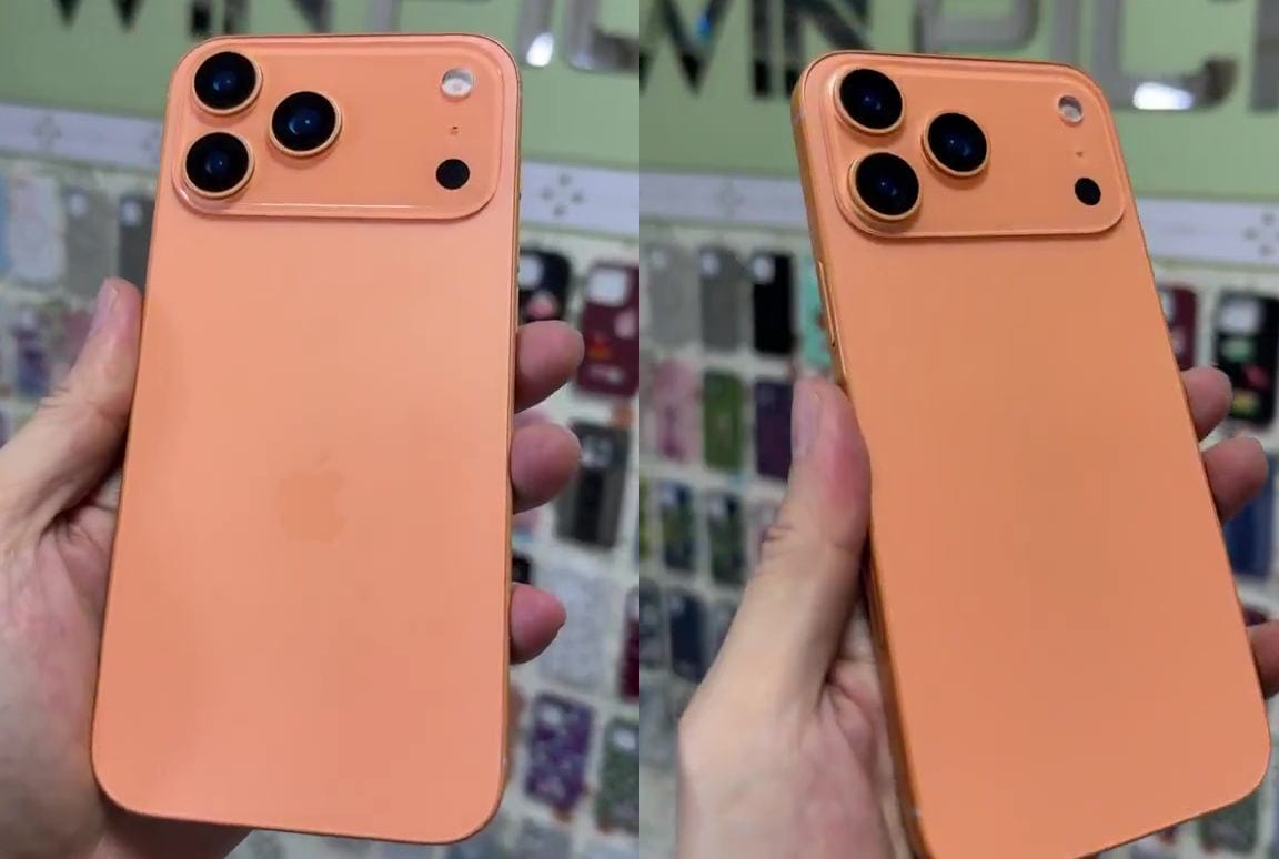 IPhone17pro orangecolormockup